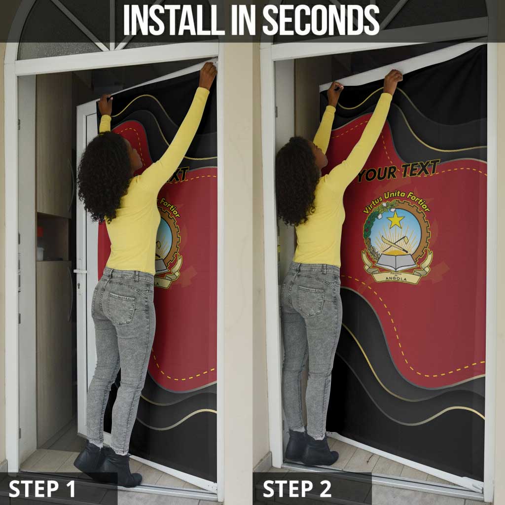 Personalized Angola Independence Day Door Cover Virtue Is Stronger When United