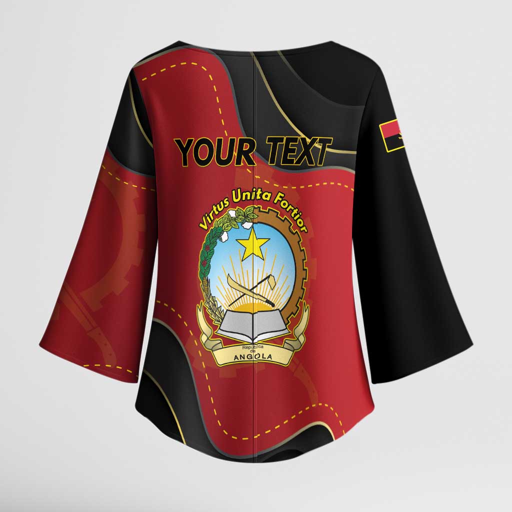 Personalized Angola Independence Day Kimono Sleeve Blouse Virtue Is Stronger When United