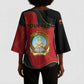 Personalized Angola Independence Day Kimono Sleeve Blouse Virtue Is Stronger When United