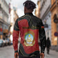 Personalized Dia da Independencia de Angola Long Sleeve Button Shirt Virtus Unita Fortior - African Pride