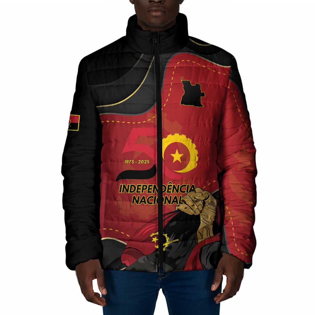 Personalized Angola Independence Day Padded Jacket Virtue Is Stronger When United
