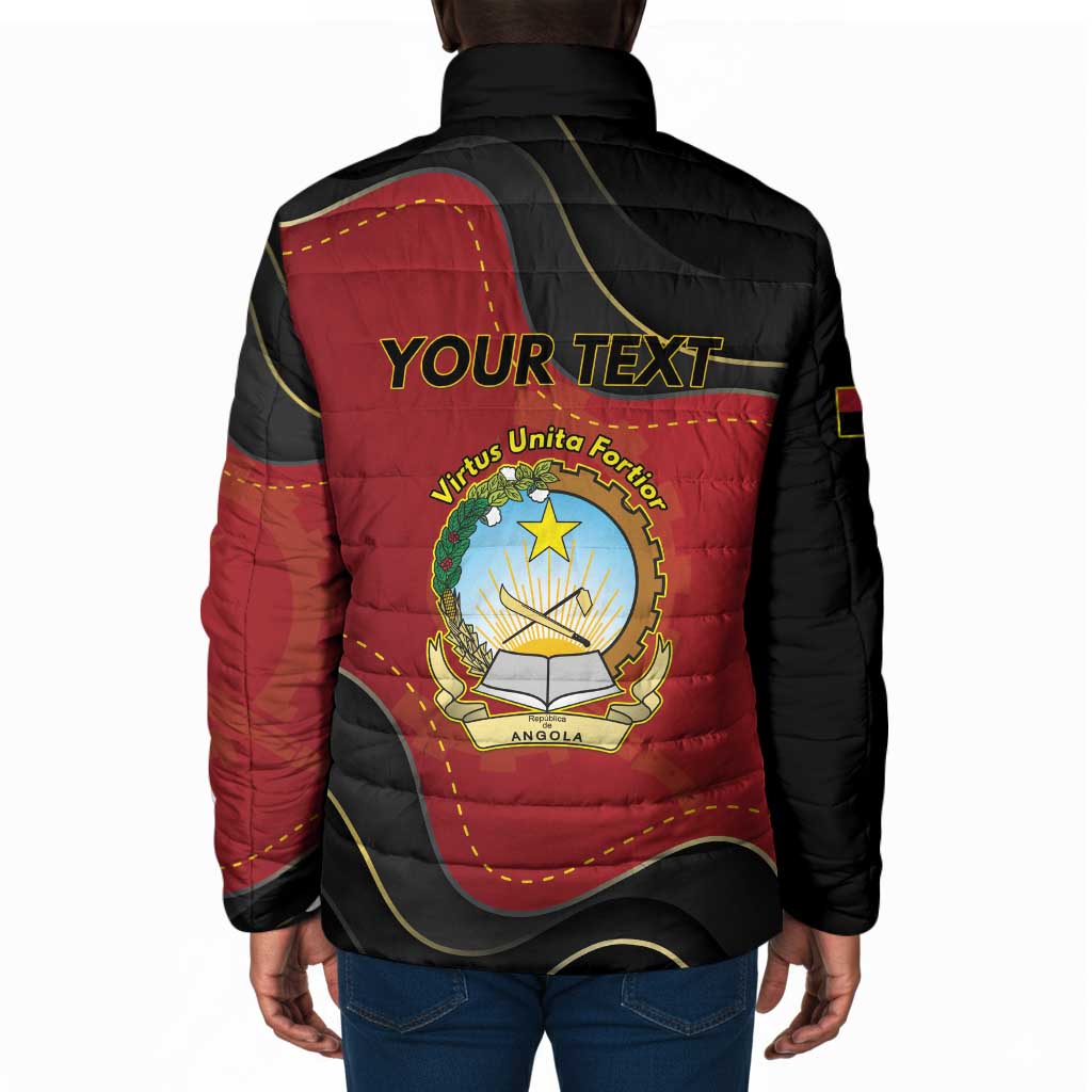 Personalized Angola Independence Day Padded Jacket Virtue Is Stronger When United