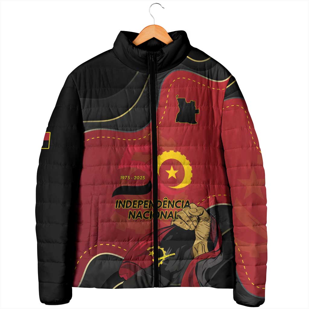 Personalized Angola Independence Day Padded Jacket Virtue Is Stronger When United