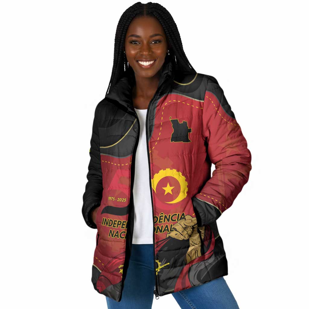 Personalized Angola Independence Day Padded Jacket Virtue Is Stronger When United