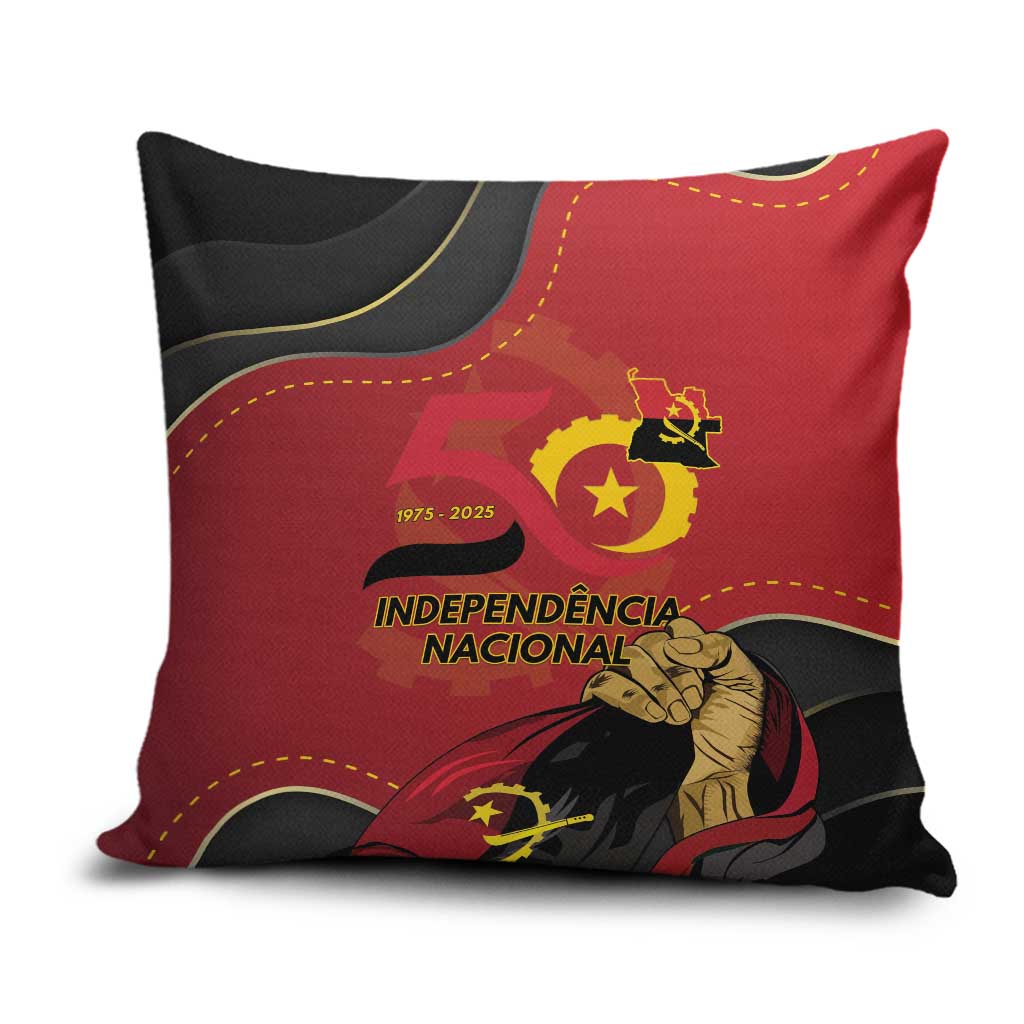 Angola Independence Day Pillow Cover Virtue Is Stronger When United