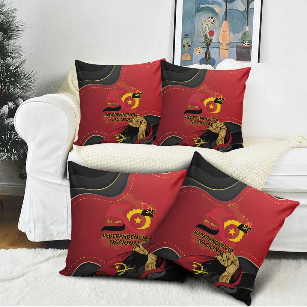 Angola Independence Day Pillow Cover Virtue Is Stronger When United