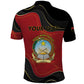 Personalized Dia da Independencia de Angola Polo Shirt Virtus Unita Fortior - African Pride