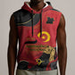 Personalized Dia da Independencia de Angola Sleeveless Hoodie Virtus Unita Fortior - African Pride