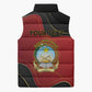 Personalized Angola Independence Day Sleeveless Puffer Jacket Virtue Is Stronger When United