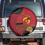 Dia da Independencia de Angola Spare Tire Cover Virtus Unita Fortior - African Pride