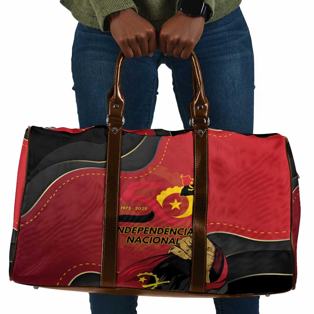 Angola Independence Day Travel Bag Virtue Is Stronger When United