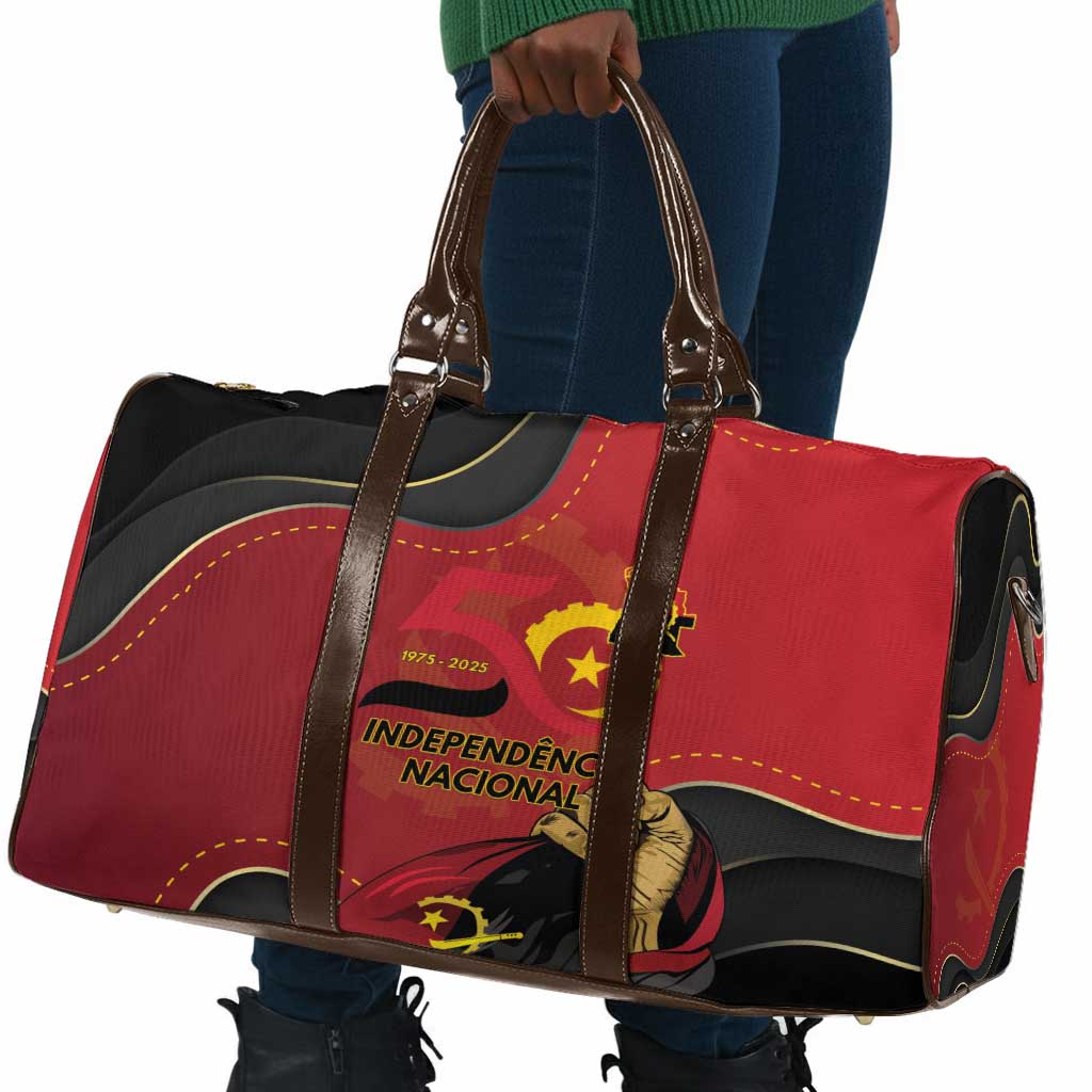 Angola Independence Day Travel Bag Virtue Is Stronger When United