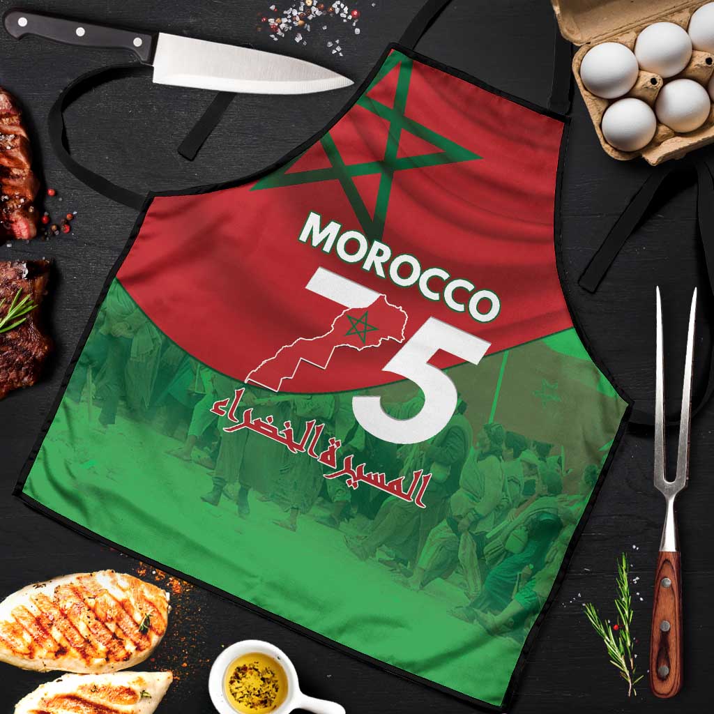 Morocco Green March Day Apron One People - One Nation