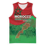 Morocco La Marche Verte Basketball Jersey Happy 50th Anniversary LT15