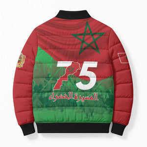 Morocco Green March Day Bomber Puffer Jacket One People - One Nation