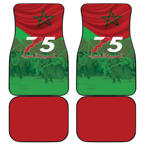 Morocco La Marche Verte Car Mats Happy 50th Anniversary - African Pride