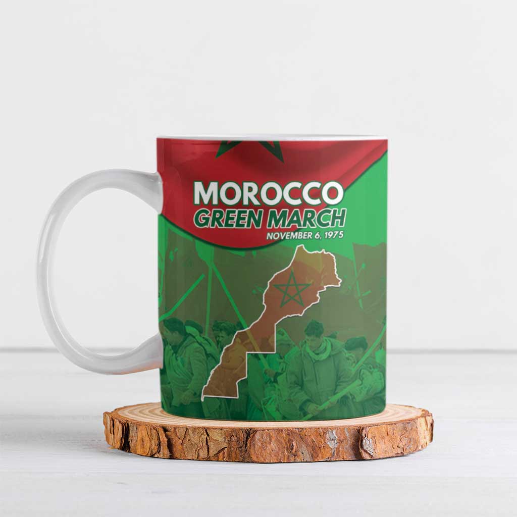 Morocco Green March Day Ceramic Mug One People - One Nation
