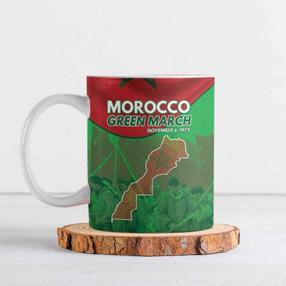 Morocco Green March Day Ceramic Mug One People - One Nation