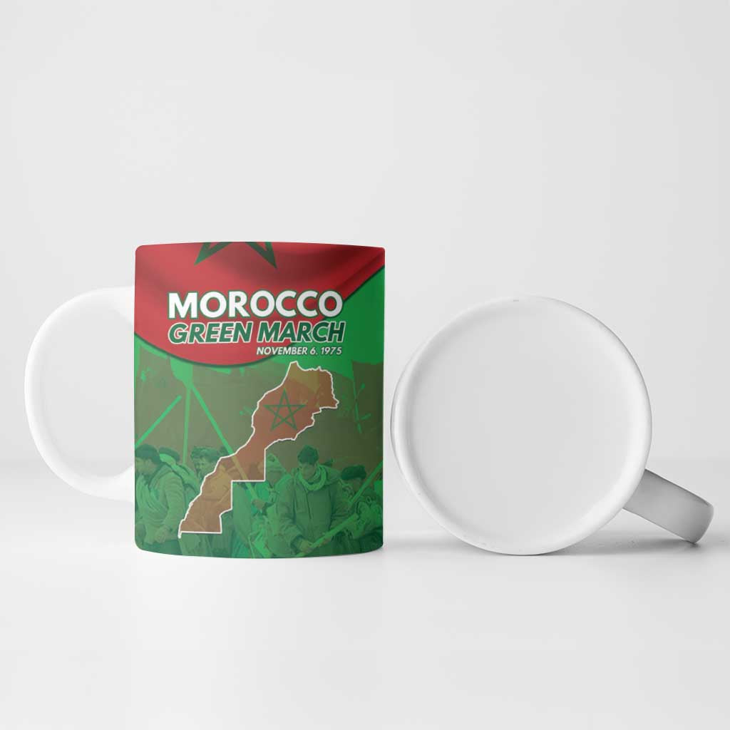 Morocco Green March Day Ceramic Mug One People - One Nation