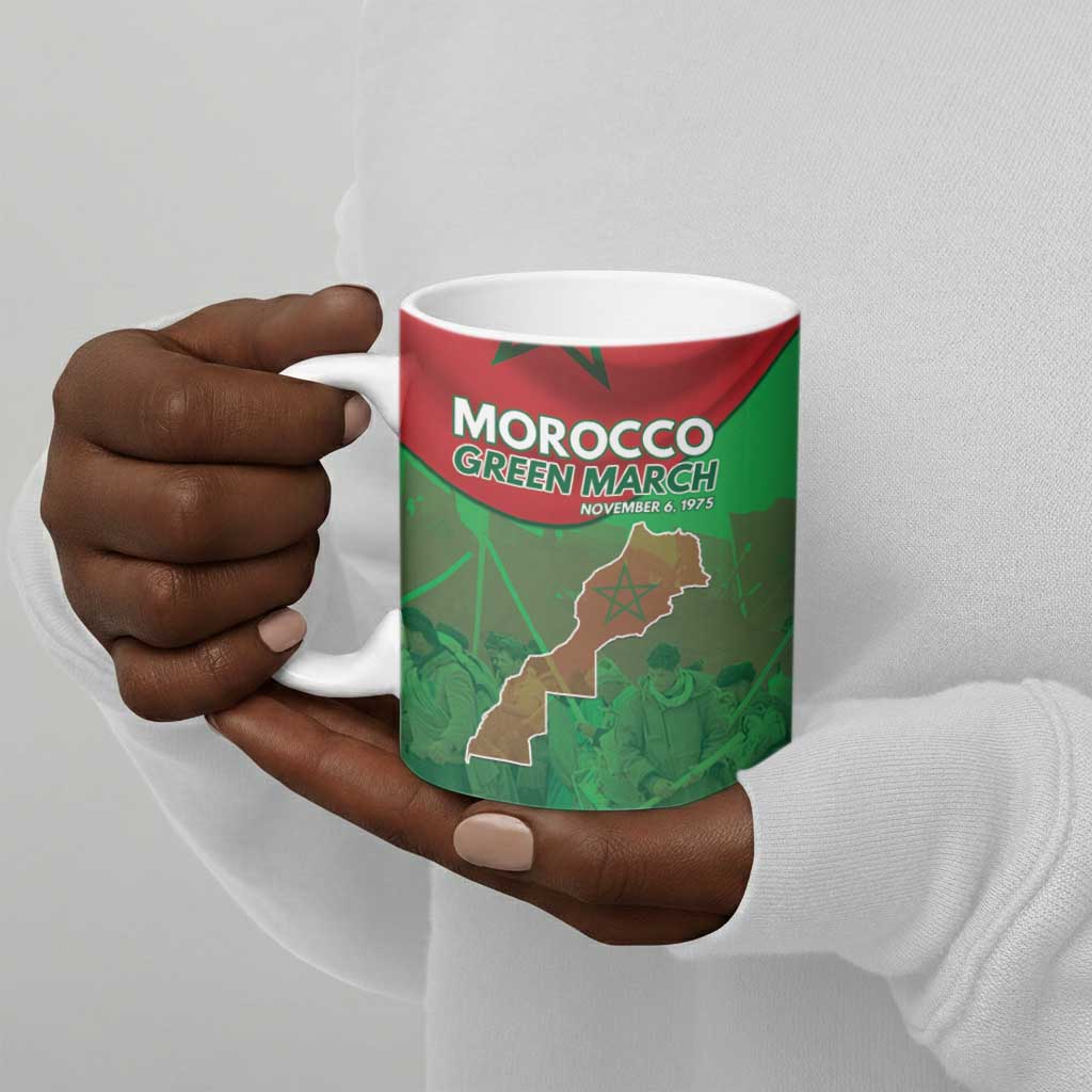 Morocco Green March Day Ceramic Mug One People - One Nation