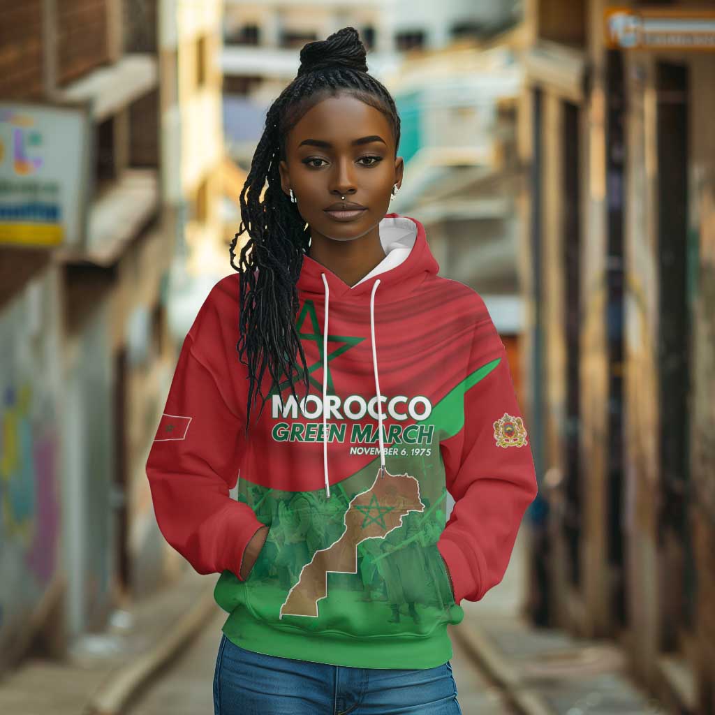 Morocco La Marche Verte Hoodie Happy 50th Anniversary - African Pride