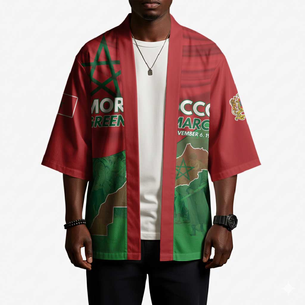 Morocco Green March Day Kimono One People - One Nation