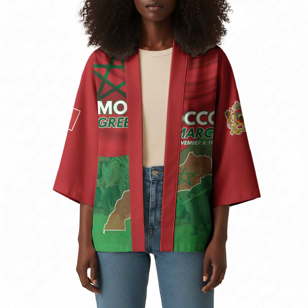 Morocco Green March Day Kimono One People - One Nation