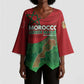 Morocco Green March Day Kimono Sleeve Blouse One People - One Nation