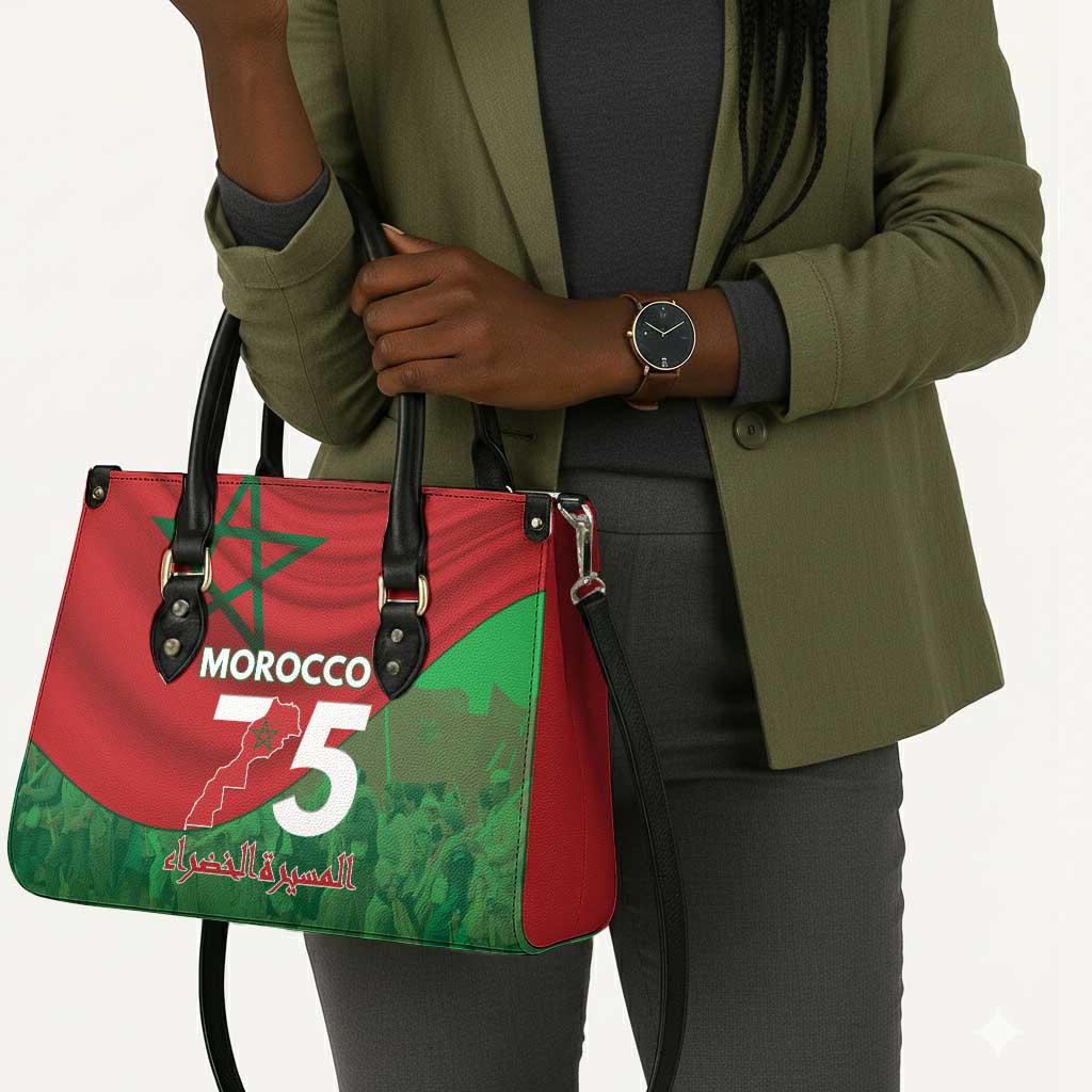 Morocco Green March Day Leather Bag One People - One Nation