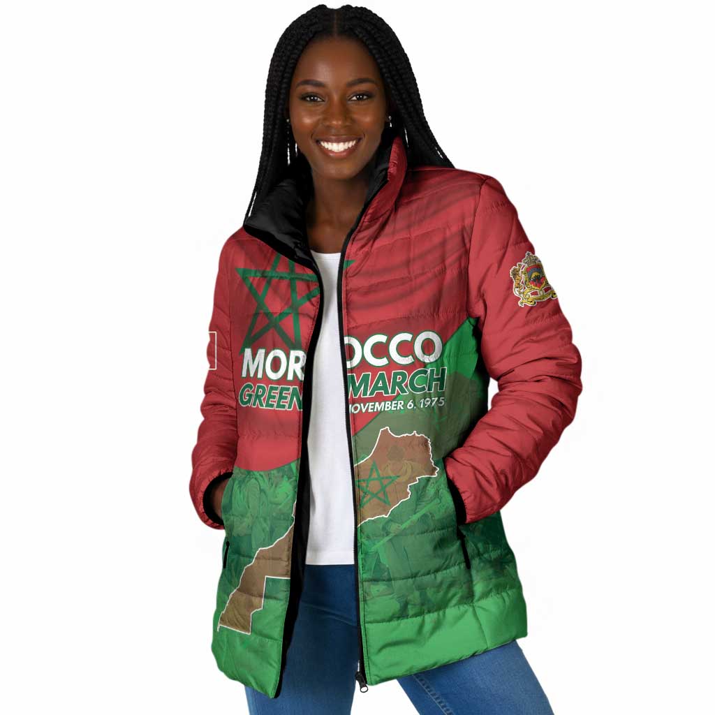 Morocco Green March Day Padded Jacket One People - One Nation