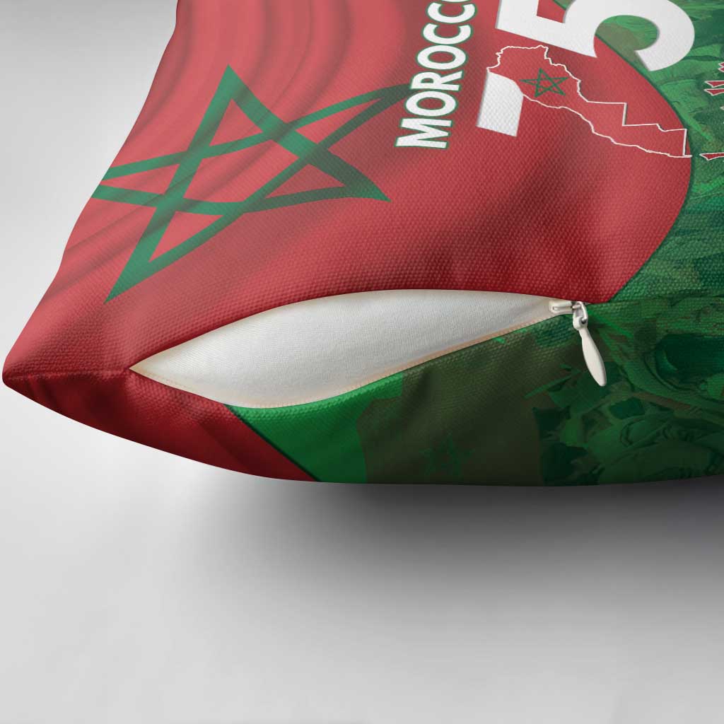 Morocco Green March Day Pillow Cover One People - One Nation