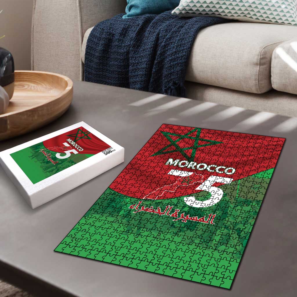Morocco Green March Day Puzzle One People - One Nation