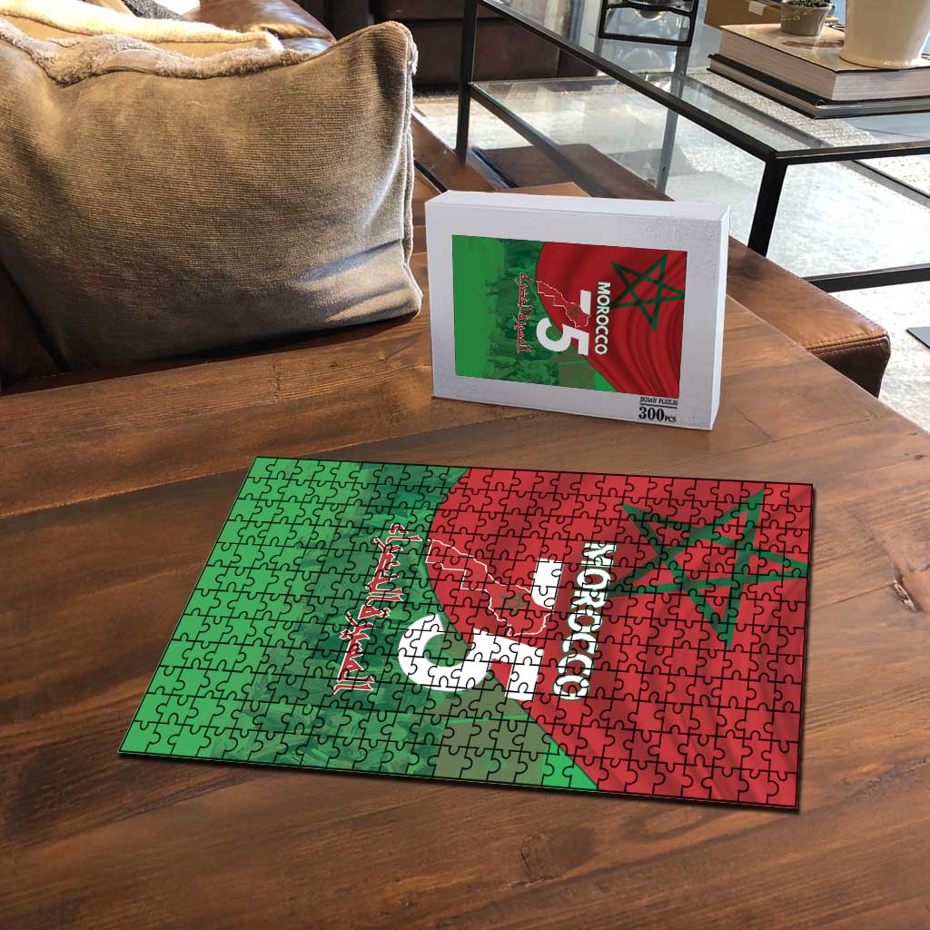 Morocco Green March Day Puzzle One People - One Nation