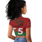 Morocco La Marche Verte Raglan Cropped T shirt Happy 50th Anniversary - African Pride