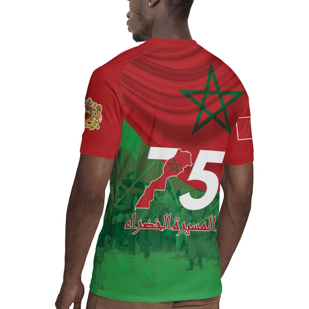 Morocco La Marche Verte Rugby Jersey Happy 50th Anniversary - African Pride