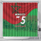 Morocco La Marche Verte Shower Curtain Happy 50th Anniversary - African Pride