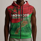 Morocco La Marche Verte Sleeveless Zip Hoodie Happy 50th Anniversary - African Pride