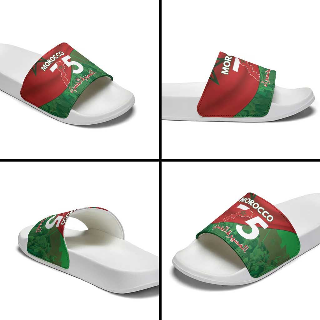 Morocco Green March Day Slide Sandals One People - One Nation