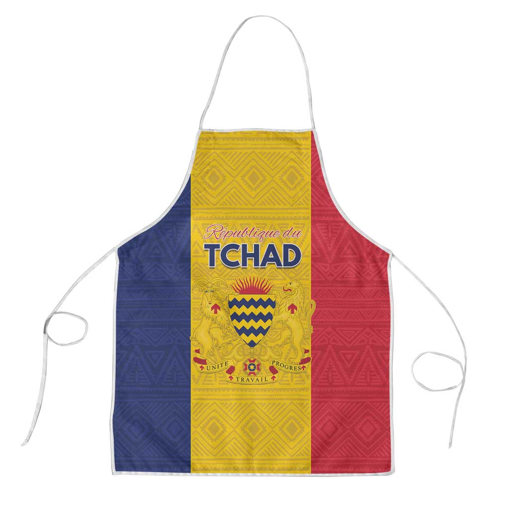 Chad Apron Coat Of Arms - Flag Style