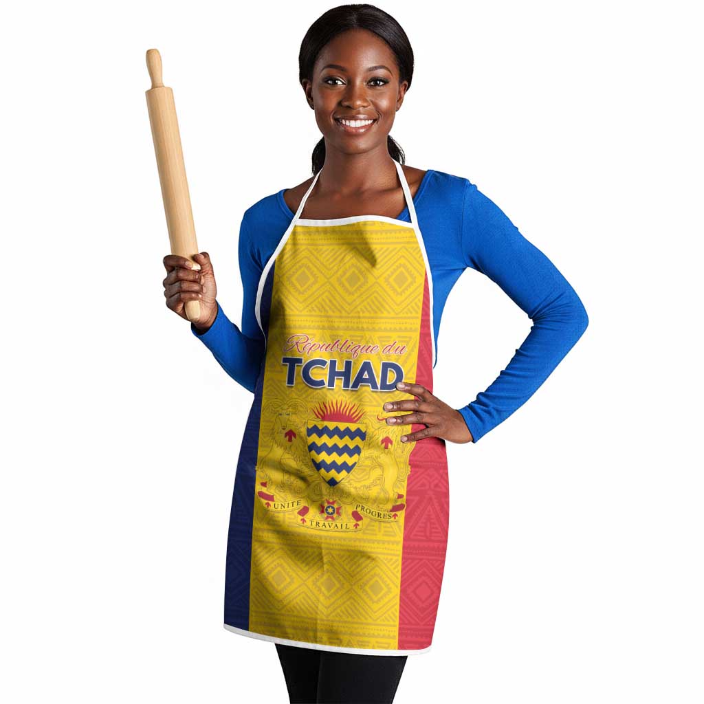 Chad Apron Coat Of Arms - Flag Style
