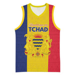 Personalized Chad Flag Style Basketball Jersey African Pattern LT15