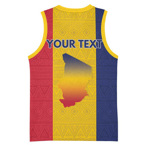 Personalized Chad Flag Style Basketball Jersey African Pattern LT15