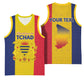 Personalized Chad Flag Style Basketball Jersey African Pattern LT15