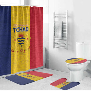 Chad Bathroom Set Coat Of Arms - Flag Style