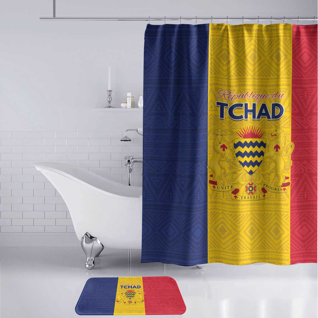 Chad Bathroom Set Coat Of Arms - Flag Style