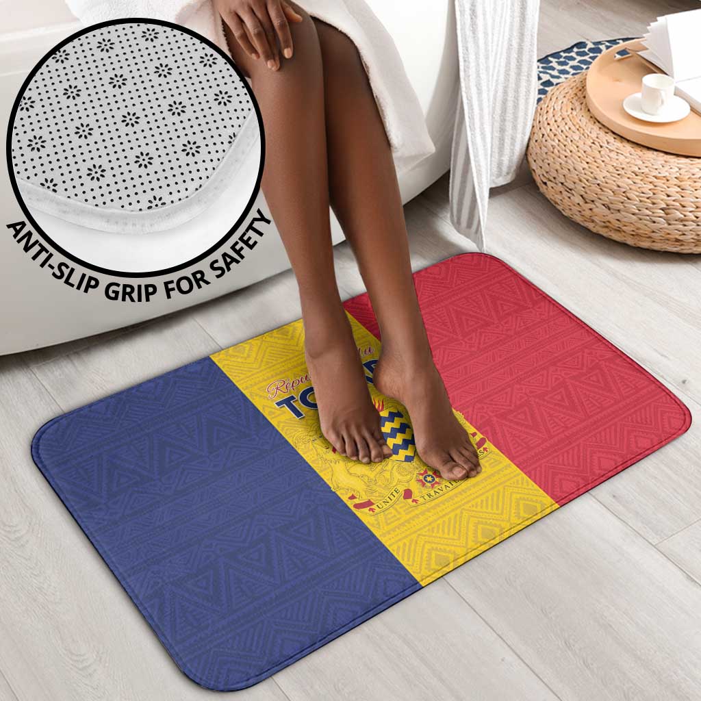 Chad Bathroom Set Coat Of Arms - Flag Style