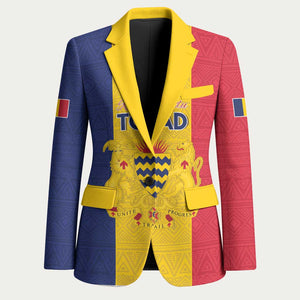 Personalized Chad Blazer Coat Of Arms - Flag Style