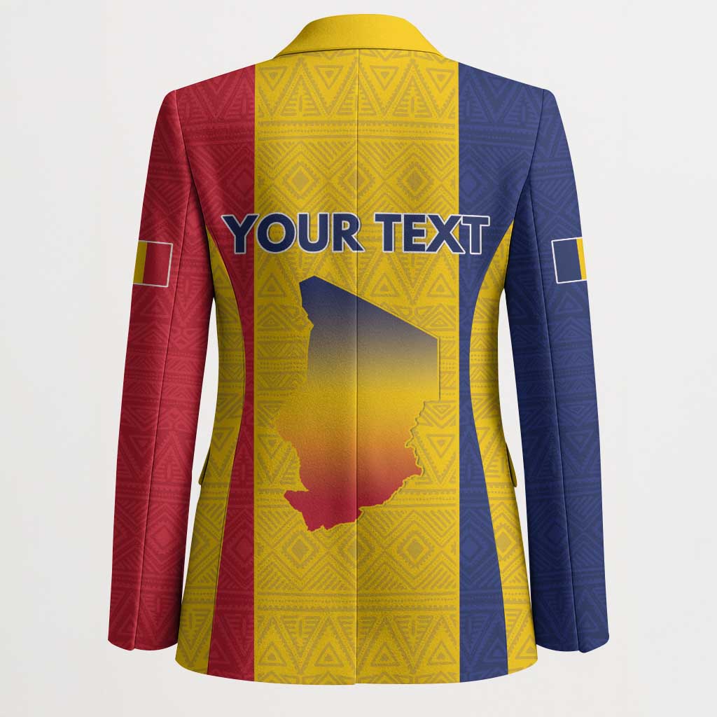 Personalized Chad Blazer Coat Of Arms - Flag Style
