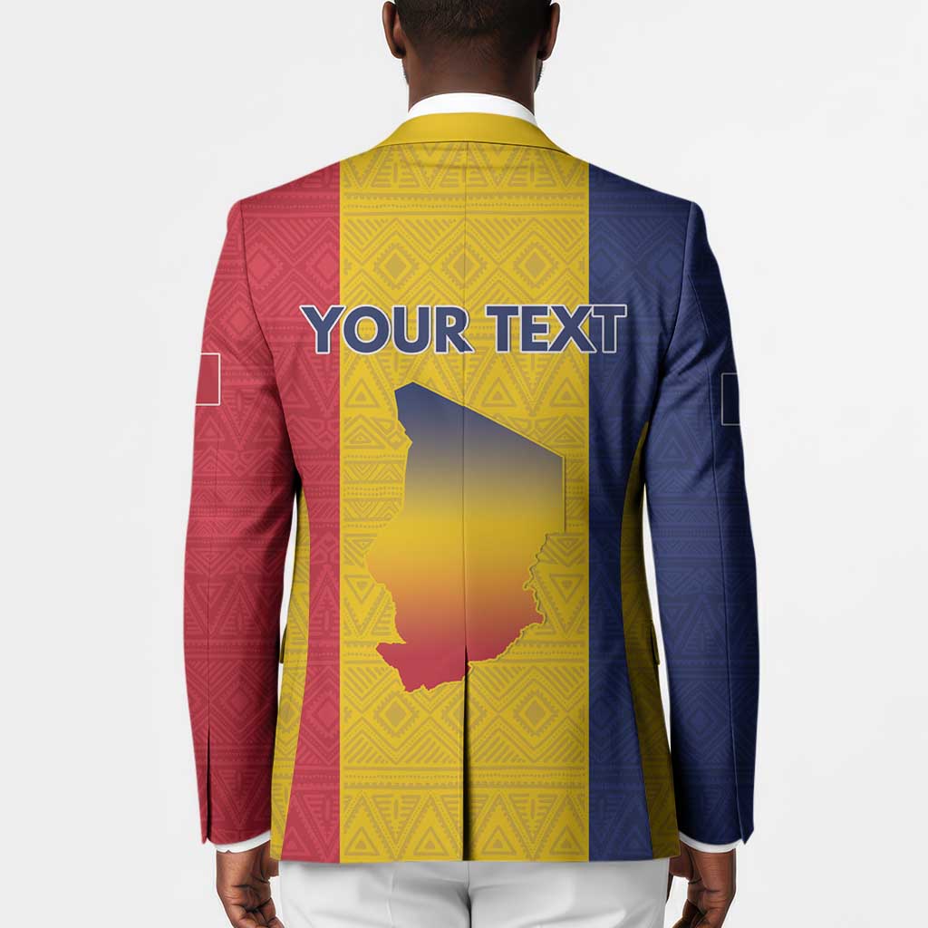 Personalized Chad Blazer Coat Of Arms - Flag Style