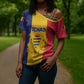 Personalized Chad Cross Shoulder Shirt Coat Of Arms - Flag Style